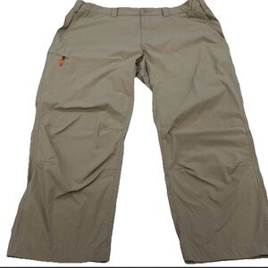 Orvis Tan Cargo Pants Durable Utility Design Nylon Beige Size XXL x 30”